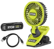 Вентилятор акумуляторний кліпса Ryobi RCF4-120G (5133006143)