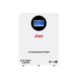 Акумуляторна батарея літій-залізо-фосфатна LiFePO4 100А*год 25.6В 2560Вт*год Sako Li-Sun series SK-25.6V100Ah настінний / підлоговий монтаж (42-00243)