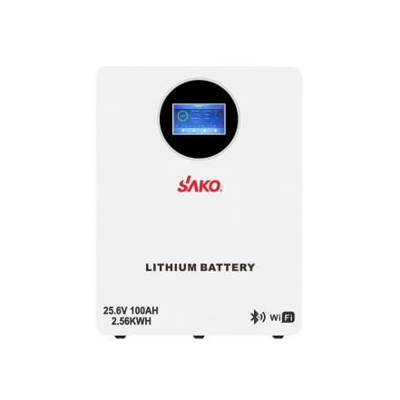 Акумуляторна батарея літій-залізо-фосфатна LiFePO4 100А*год 25.6В 2560Вт*год Sako Li-Sun series SK-25.6V100Ah настінний / підлоговий монтаж (42-00243)