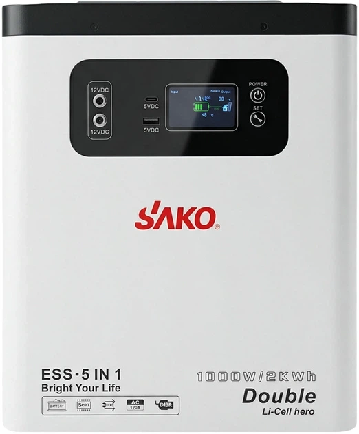 Портативна зарядна станція Alpha-ESS- 1000W/2KWh Sako Фото - 2