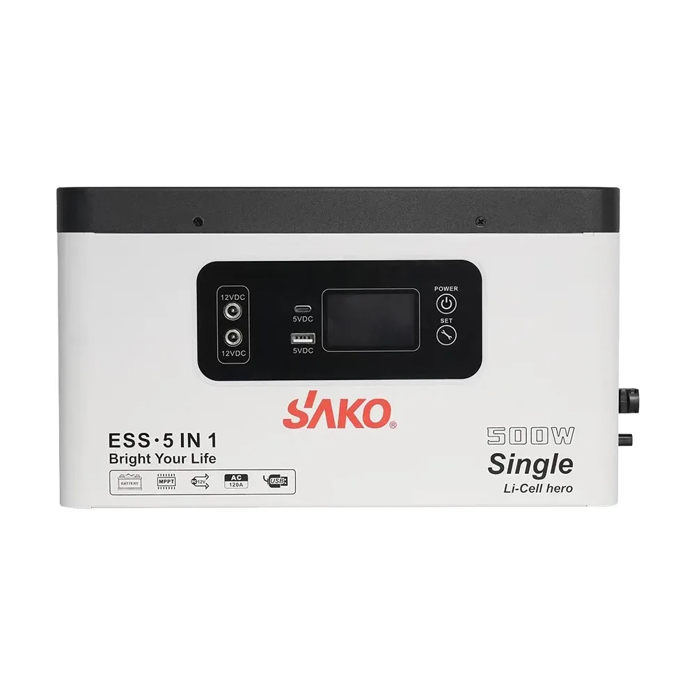 Портативная зарядная станция Sako Alpha-ESS-500W/1KWh, 500 Вт, 1004.8 Вт*ч, LifePO4 (42-00308) Фото - 1