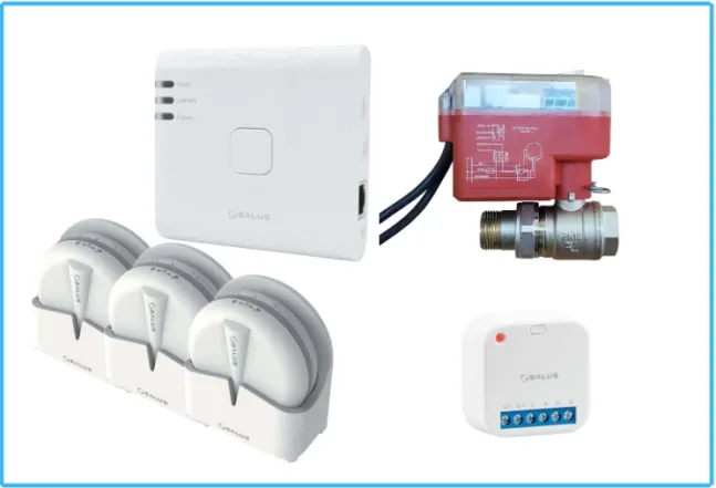 Комплект захисту від протікання на 3 точки Salus SKIT-3 ZigBee (615302612)