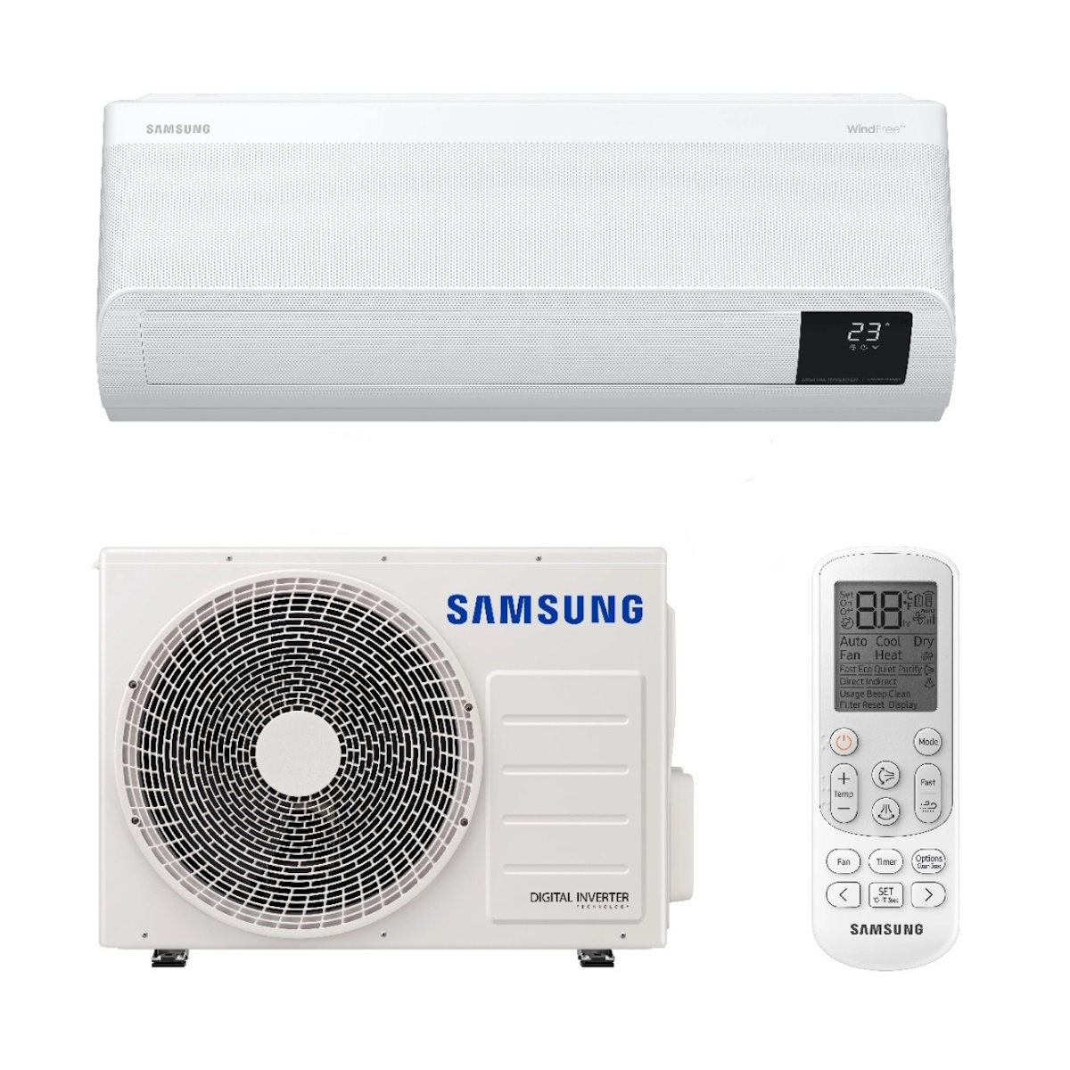 Кондиционер сплит-система Samsung GEO ﻿WindFree S2 AR60F24C1BWNUA