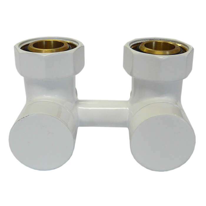 Узел подключения эксклюзивный угловой Schlosser 3/4 x M22x1.5 Белый (601000001)