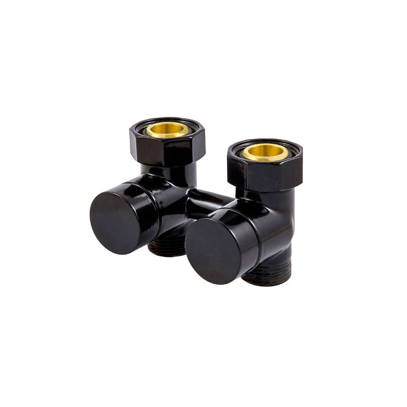 Вузол підключення ексклюзивний прямий Schlosser GZ 3/4 x M 22х1,5, RAL9005 чорний мат  (601000017.RAL90051)