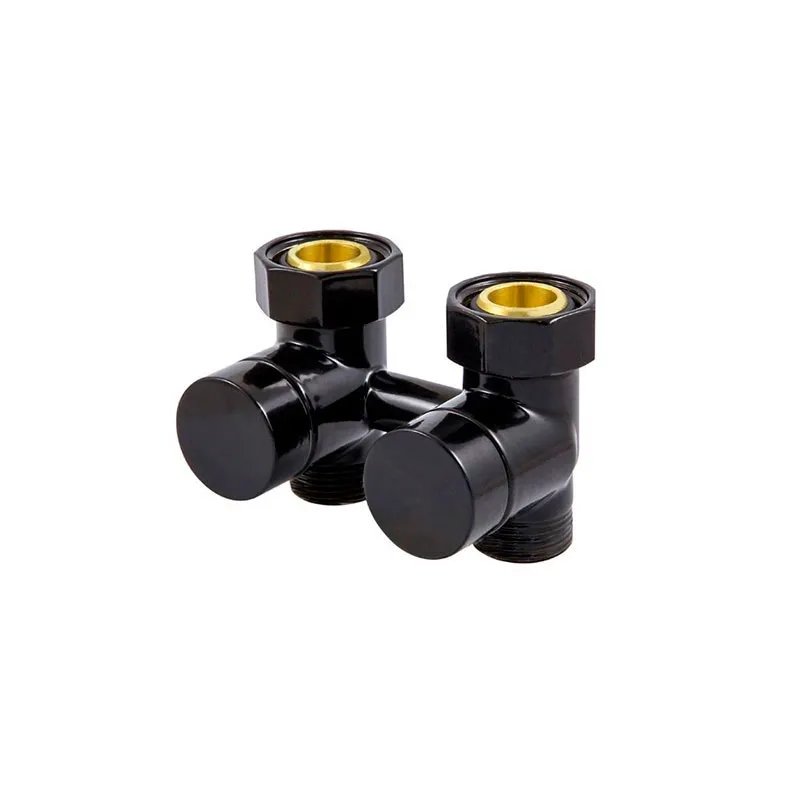 Вузол підключення ексклюзивний прямий Schlosser GZ 3/4 x M 22х1,5, RAL9005 чорний мат  (601000017.RAL90051)