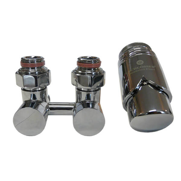 Комплект ексклюзивних вузлів прямий 3/4 x M22x1.5 Schlosser Хром (601000025)