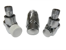 Комплект термостатичний Schlosser Exclusive, осьовий правий, GZ 1/2 х 16x2 mm PEX, хром (601700117)