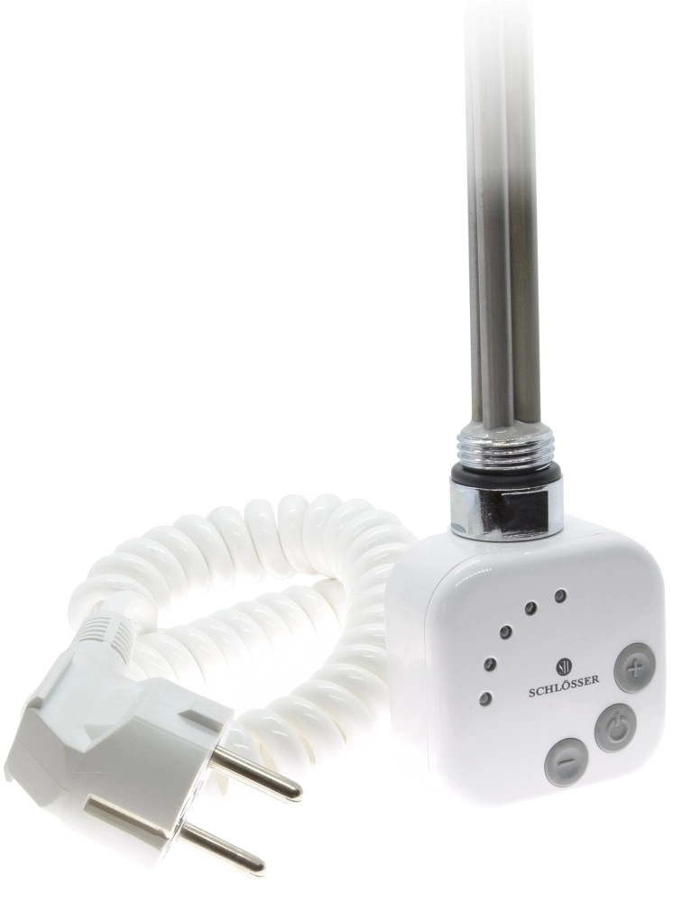 Электрический ТЭН Schlosser 1.0, 300 W, белый (с кабелем)