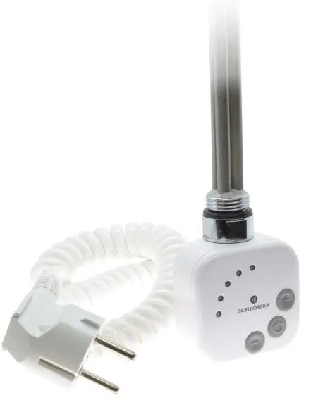 Електричний ТЕН Schlosser 1.0, 300 W, білий (з кабелем)