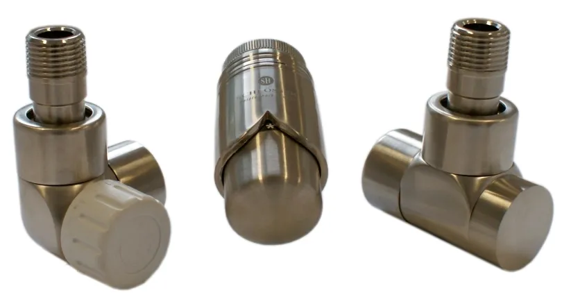 Комплект термостатический Schlosser LUX, осевой левый, GZ 1/2 х 16x2 mm PEX, сталь (603700042)