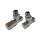 Комплект Schlosser Elegant с ручной регулировкой, прямой, GZ 1/2 x 15mm Cu, хром (604200023)