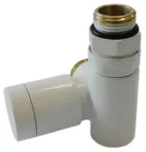 Клапан с ручной регулировкой Schlosser Combi Plus, осевой правый, GZ 1/2 x 15 mm Cu, белый (604900051)