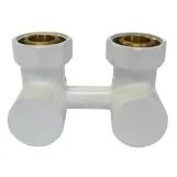 Узел подключения эксклюзивный прямой Schlosser 3/4 x M22x1.5 Белый (601000004)