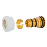 Резьбовое соединение для пластиковых труб Schlosser PEX GW M22x1.5 x 16x2 белый