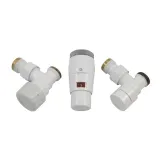Комплект термостатический Schlosser Elegant Mini M30X1.5 угловой белый (603400041)