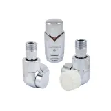 Комплект термостатический осевой правый Schlosser LUX для медной трубы GZ 1/2 х 15x1 хром (603700005)