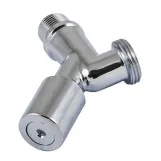 Кран кутовий грибковий хромований Schlosser DN15 1/2 GZ x 3/4 GZ (606000011)
