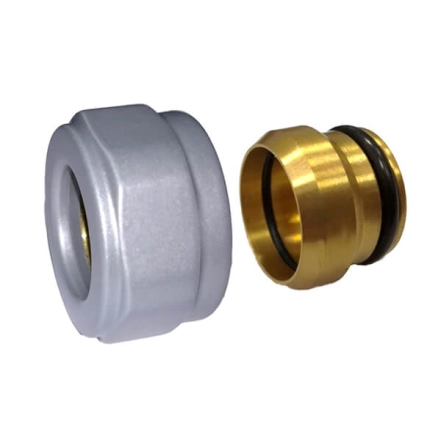 Резьбовое соединение для медных труб Schlosser GW M22x1.5 x 15 Антрацит