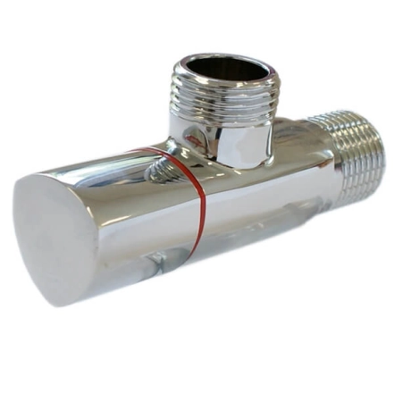 Кран санитарный Schlosser DN15 1/2 GZ x 1/2 GZ хром (606000018)