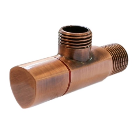 Кран санитарный Schlosser DN15 1/2 GZ x 3/8 GZ античная медь (606000025)