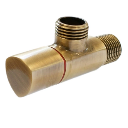 Кран санитарный Schlosser DN15 1/2 GZ x 1/2 GZ античная латунь (606000026)