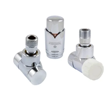 Комплект термостатический угловой Schlosser LUX для медной трубы GZ 1/2 х 15x1 хром (603700004)