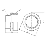 Ніпель редукційний SD Forte 2"х1" 1/2 SF3595040 Фото - 1