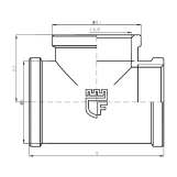 Тройник SD Forte 1" 1/4 ВВ SF36132 Фото - 1
