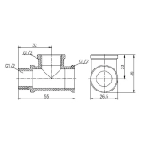 Тройник SD Forte 1/2" ВВЗ SF36315 Фото - 1