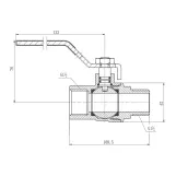 Кран шаровой SD Forte 1" 1/2 ВЗ для воды (ручка) SF605W40 Фото - 1