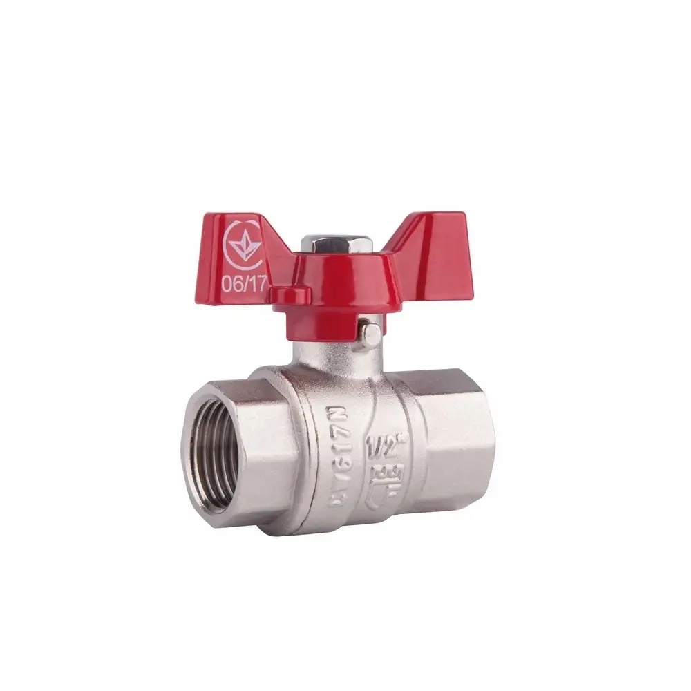 Кран шаровой SD Forte 1" ВР для воды (бабочка) SF602W25