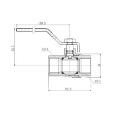 Кран шаровой SD Forte 3/4" ВР для газа (ручка) SF600G20 Фото - 1