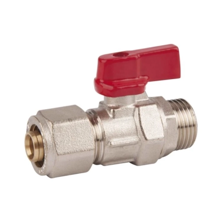 Кран шаровой обжимной SD Forte 20х3/4" ЗР SF262W20