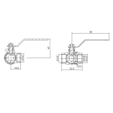 Кран шаровой SD Plus трехходовой 1/2 "ВВВ SD310W15 Фото - 1