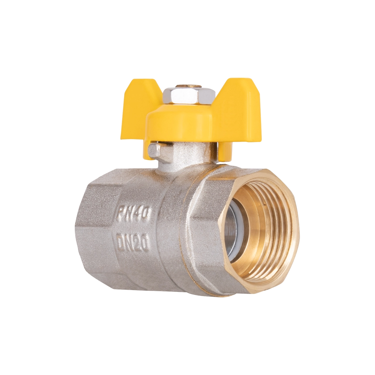 Кран кульовий SD Plus 3/4" ВР для газу (метелик) SD602G20 Фото - 2