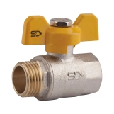 Кран шаровой SD Plus 3/4" ВЗ для газа (бабочка) SD607G20