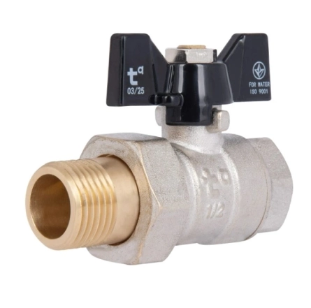 Кран кульовий "Американка" SD Plus прямий 1/2" ВЗ SD221W15