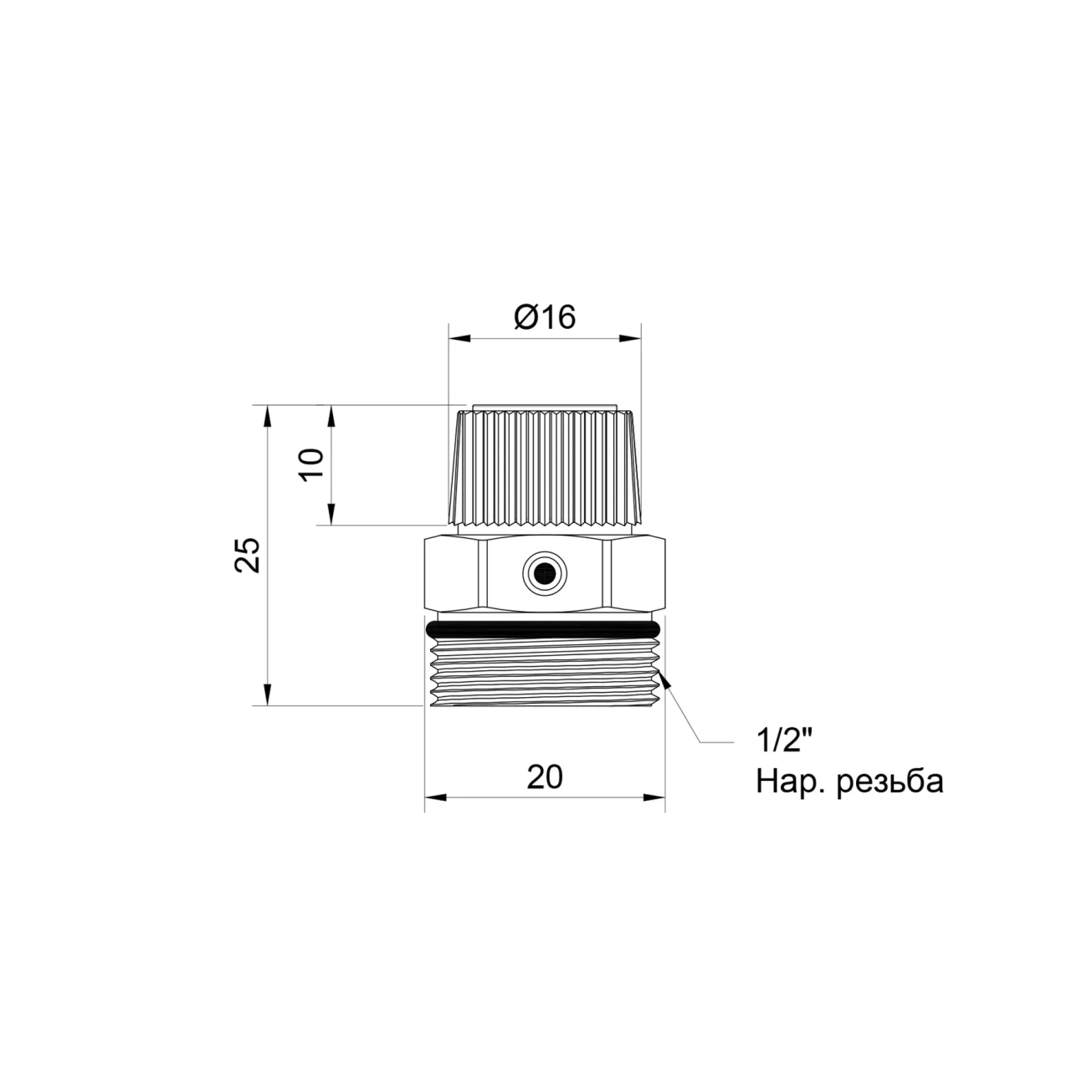 Кран Маевского SD Plus 1/2" ручной SD211W15 Фото - 1