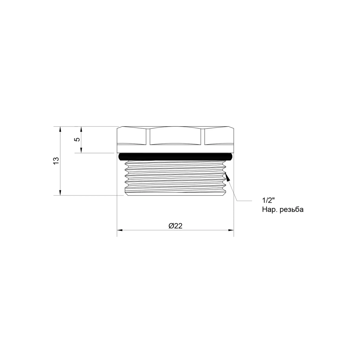 Кран Маєвського SD Plus 1/2" SD212W15 Фото - 1
