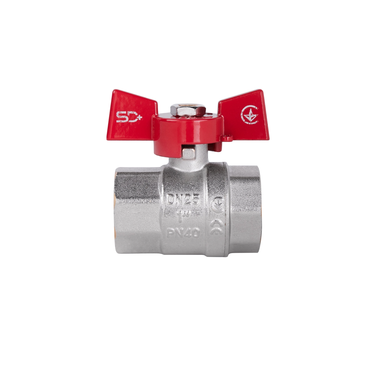 Кран кульовий SD Plus 1" ВР для води (метелик) SD602NW25PN40 Фото - 2