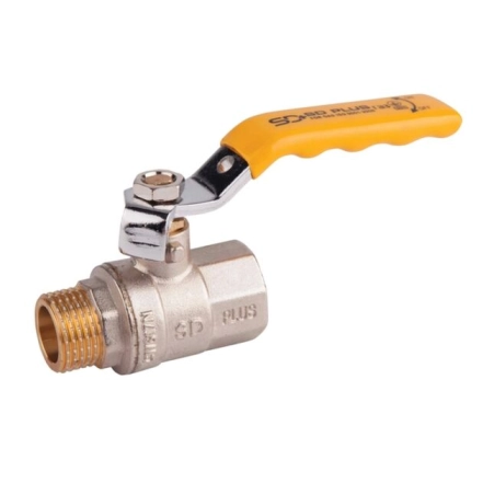 Кран шаровой SD Plus 1/2" ВЗ для газа (рычаг) SD605NG15PN40