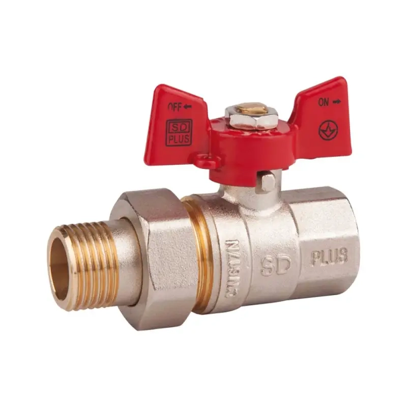 Кран кульовий "Американка" SD Plus 1/2" ВЗ прямий SD220NW15PN40