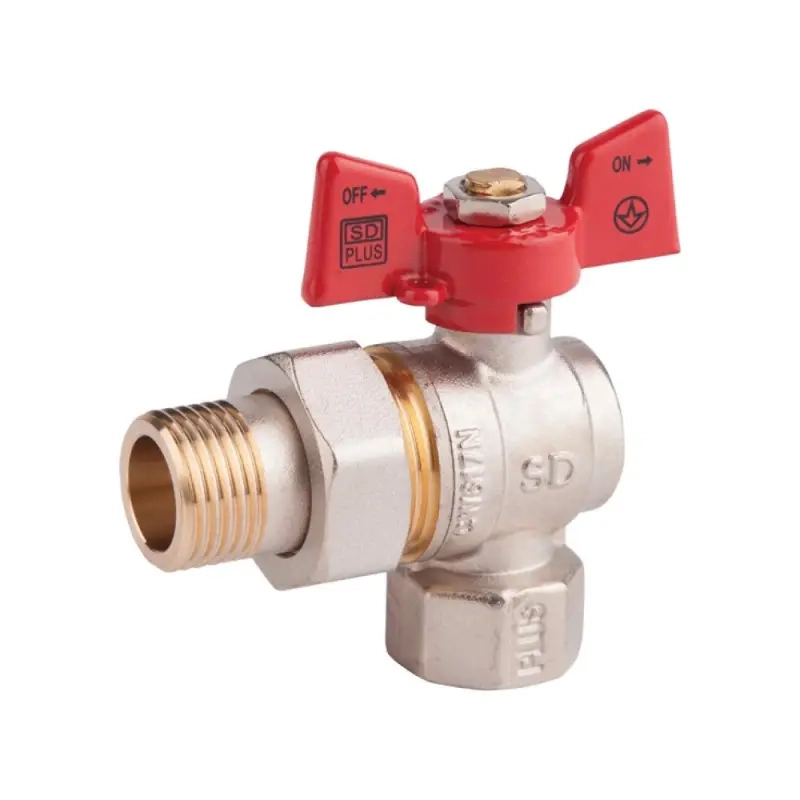 Кран кульовий "Американка" SD Plus 3/4" ВЗ кутовий SD222NW20PN40