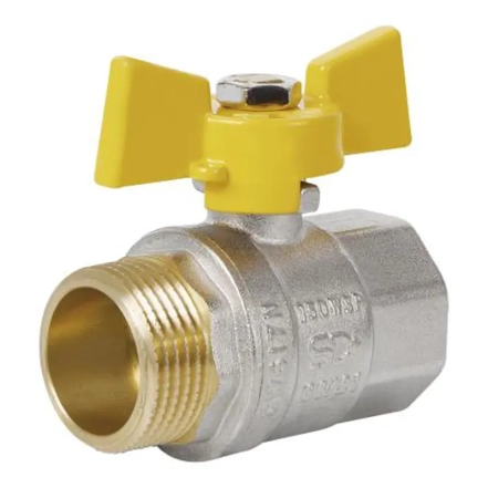 Кран шаровой SD Plus 1" ВЗ для газа (бабочка) SD607NG25PN40