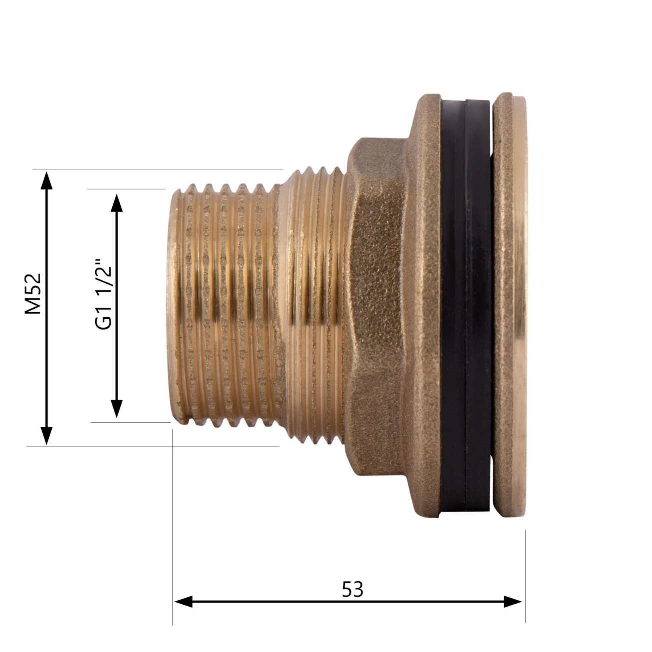 Врезка SD Plus 1 1/2" в бак SD40040 Фото - 1