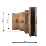 Врезка SD Plus 1 1/2" в бак SD40040 Фото - 1