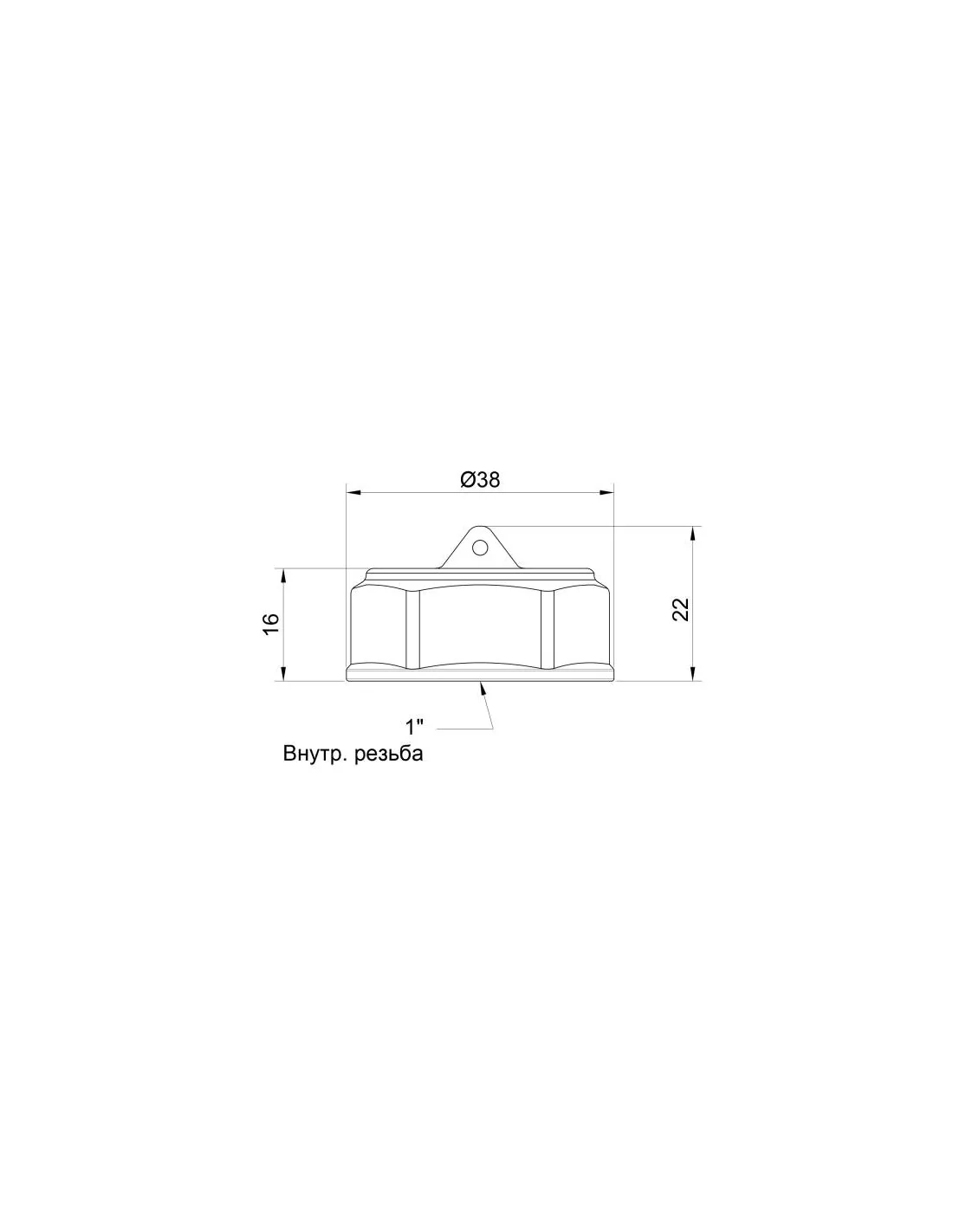 Заглушка SD Plus 3/4" ВР SD40220 Фото - 1