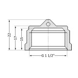 Заглушка SD Plus 1 1/2" ВР SD40240 Фото - 1