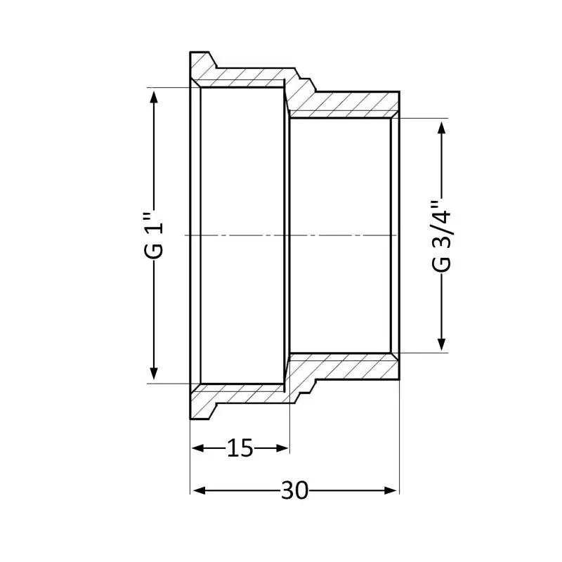 Муфта SD Plus 3/4 "х1" ВР SD4052025 Фото - 1